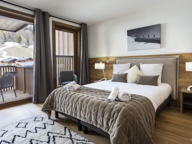Ferienwohnung Le Diamant des neiges Bergblick