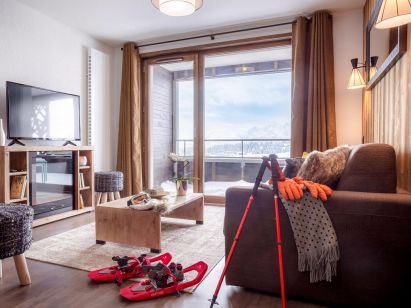 Ferienwohnung Club MMV Les Chalets des Cimes Balkon nach Süden-2