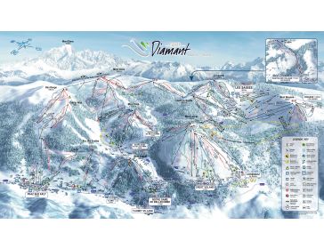Pistenplan Espace Diamant