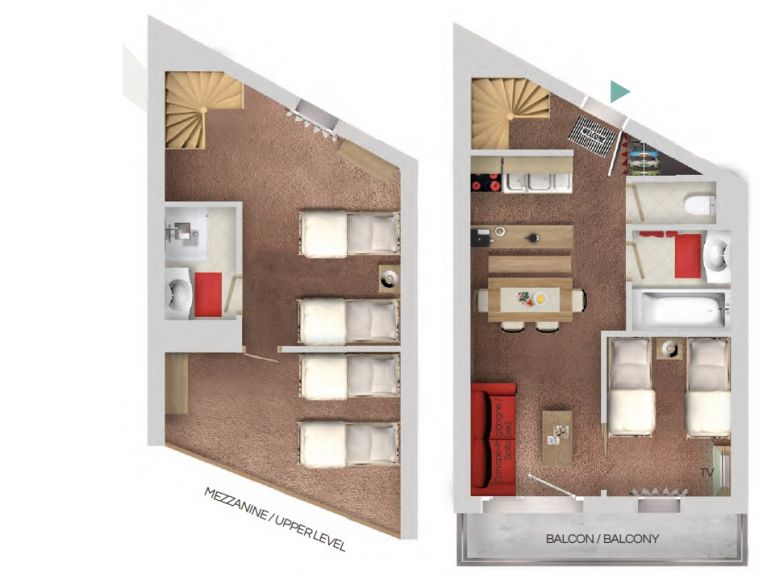 Ferienwohnung Le Cheval Blanc Mezzanin