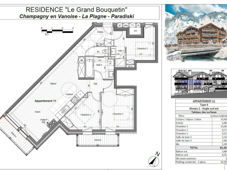 Ferienwohnung Residence Le Grand Bouquetin