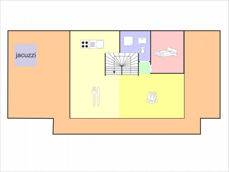 Ferienhaus Des Etoiles Les Masses mit Außenwhirlpool