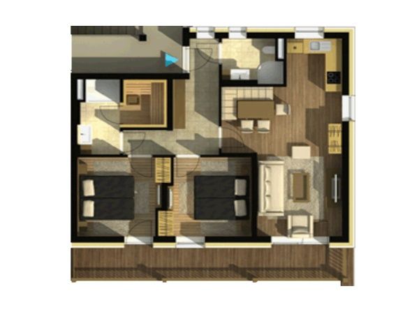Ferienwohnung Sissipark Schönberg-Lachtal mit eigener Sauna