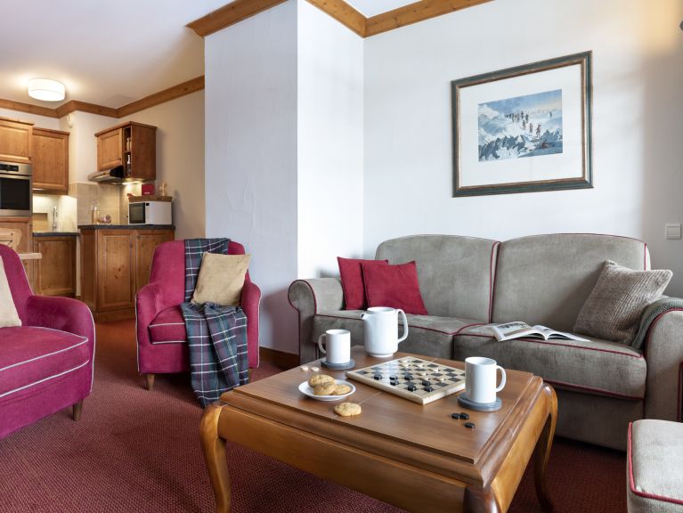 Ferienwohnung Arc 1950 Le Village Zugang zum Innenpool