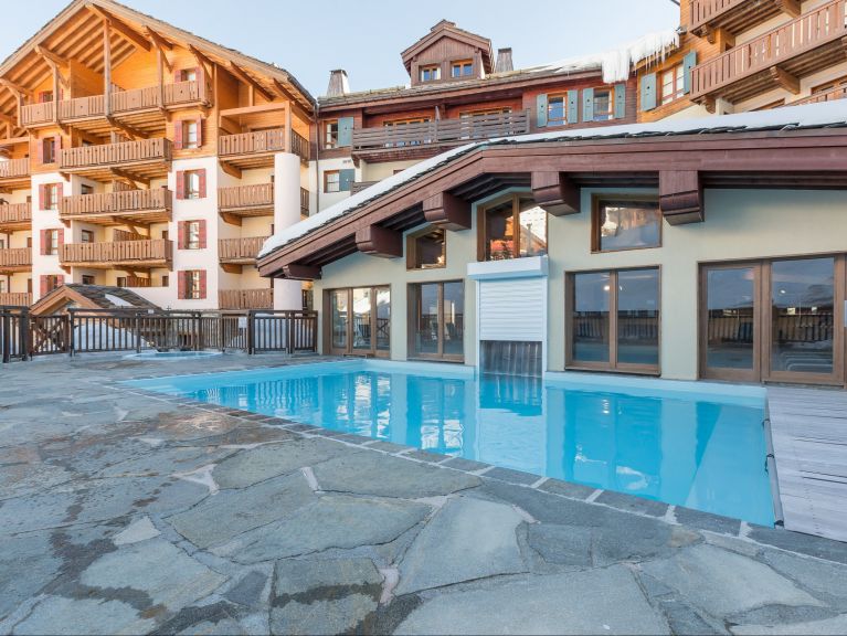 Ferienwohnung Arc 1950 Le Village Zugang zum Innenpool
