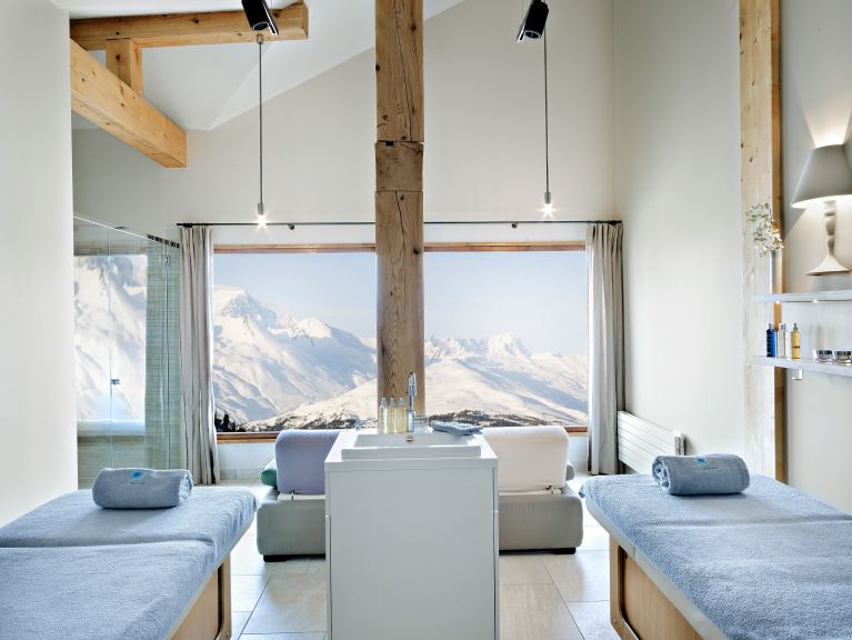 Ferienwohnung Arc 1950 Le Village Zugang zum Innenpool
