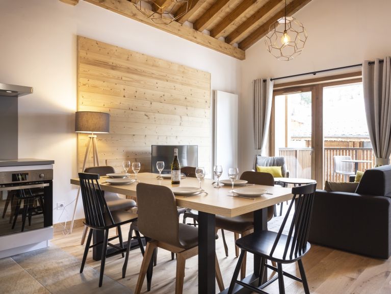 Ferienwohnung Le Diamant des neiges Bergblick