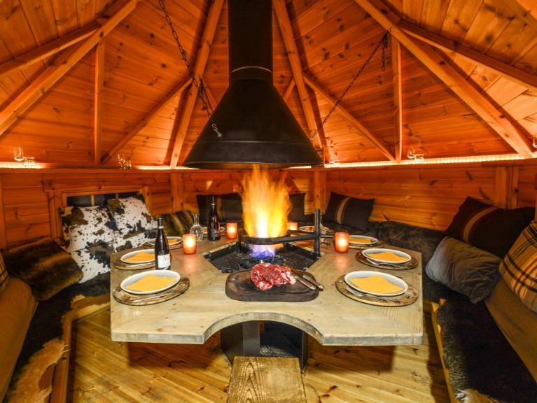 Ferienhaus du Cocoon Pierra Menta 1 mit Sauna und gemeinsamem Außenwhirlpool