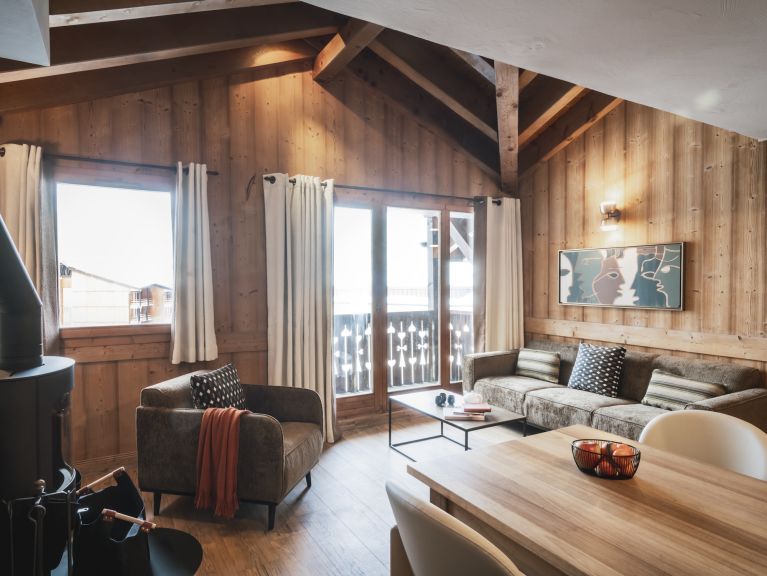 Ferienwohnung Montagnettes Oxalys mit offenem Kamin