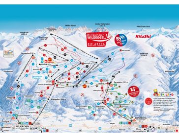 Pistenplan Wildkogel Ski Arena