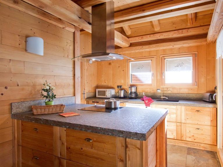 Ferienhaus Le Renard Lodge mit privatem Pool und Sauna