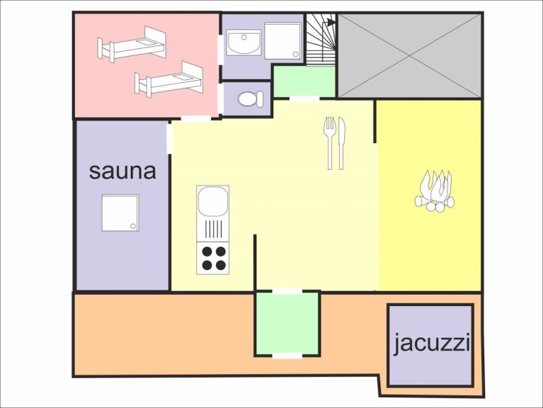 Ferienhaus de Claude mit eigener Sauna