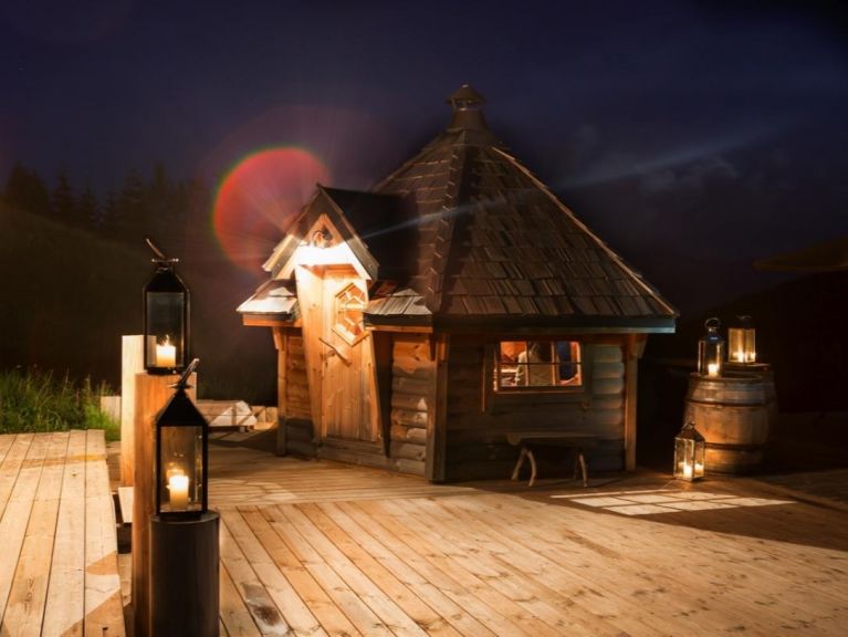 Ferienhaus du Cocoon Pierra Menta 1 mit Sauna und gemeinsamem Außenwhirlpool