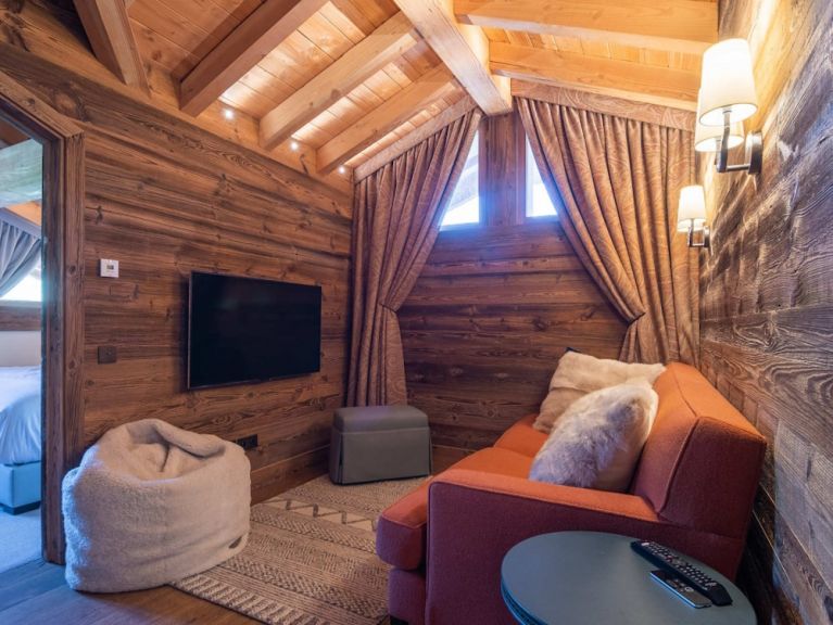 Ferienhaus Caseblanche Peak à Vue mit Kamin