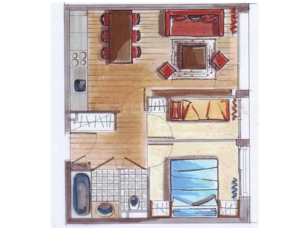 Ferienwohnung La Cime des Arcs mit Kabine