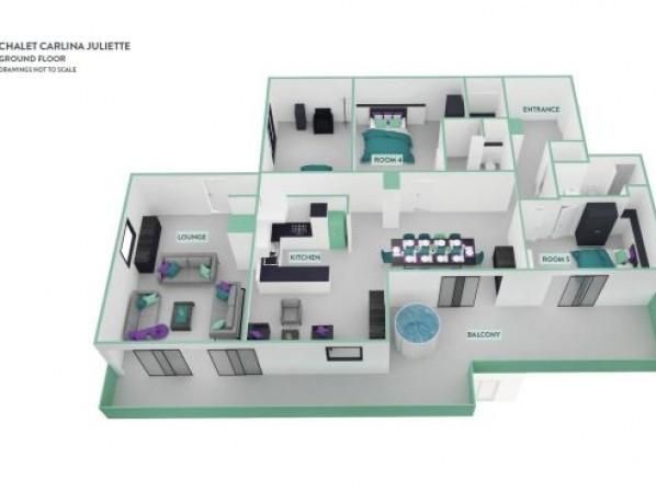 Ferienhaus Carlina Juliette - mit Infrarotsauna und Hot Tub - Sonntag bis Sonntag