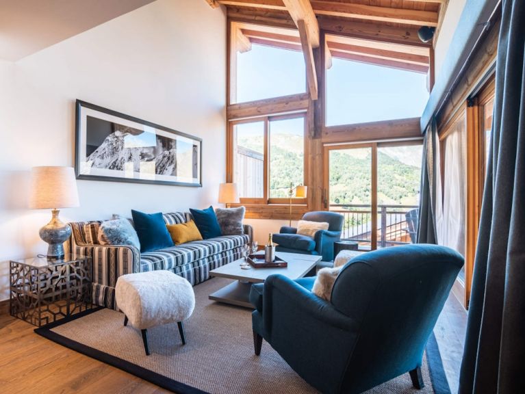 Ferienhaus Caseblanche Peak à Vue mit Kamin