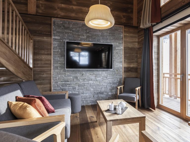 Ferienwohnung Les Balcons Platinium Val Cenis mit privater Sauna