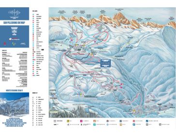 Pistenplan Dolomiten - Tre Valli