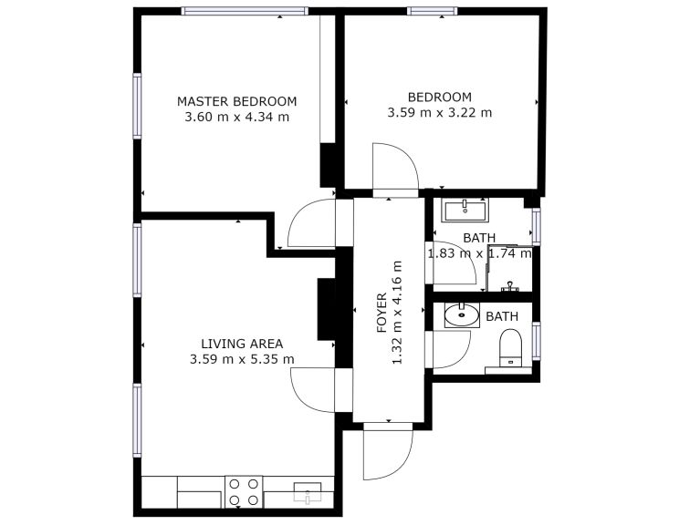 Ferienhaus Edelweiss am See Kombination, 6 Fewos. inklusive Gemeinschaftsküche/Esszimmer