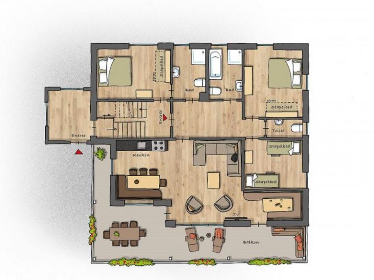 Ferienwohnung Iris Golden Geier (Kombination)