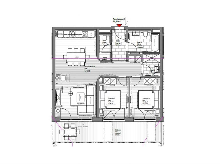 Ferienwohnung Wildkogelresorts Penthouse Typ IIa