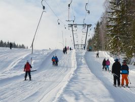 Skiurlaub skipas skilifte