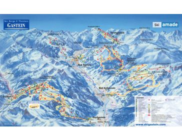 Pistenplan Ski Amadé - Gasteinertal