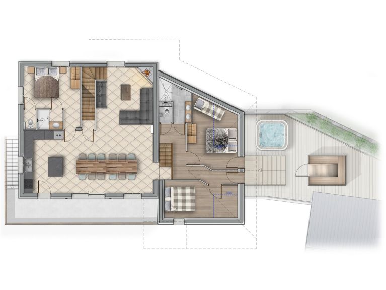 Ferienhaus Lacuzon mit eigener Sauna und Whirlpool