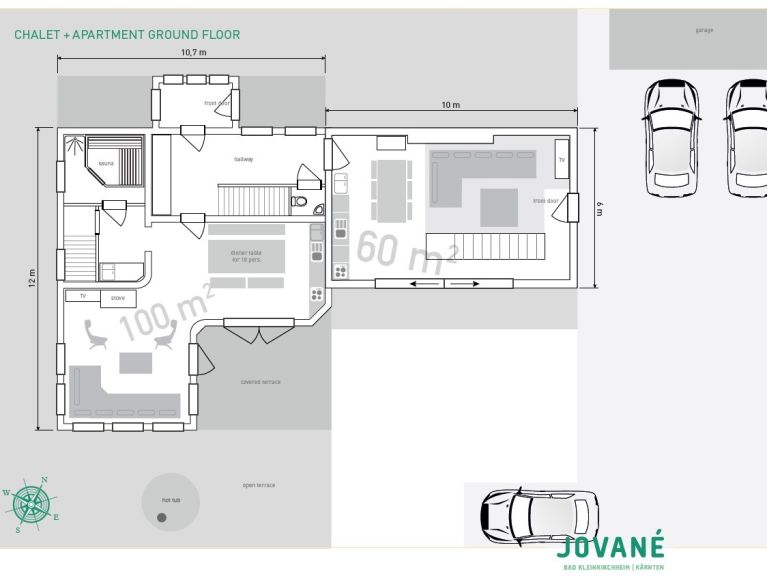Ferienhaus Jované Kombination