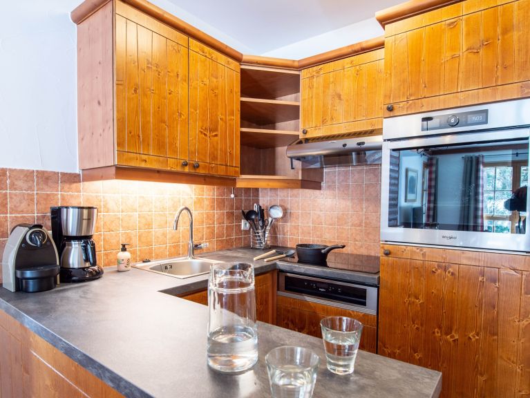 Ferienwohnung Arc 1950 Le Village Zugang zum Außenpool