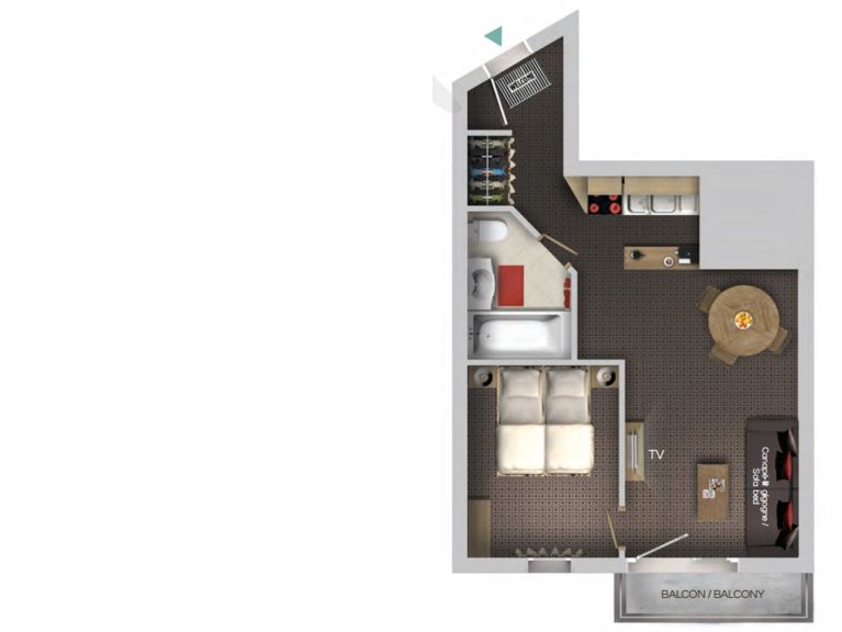 Ferienwohnung Village Montana Gebäude Soleil