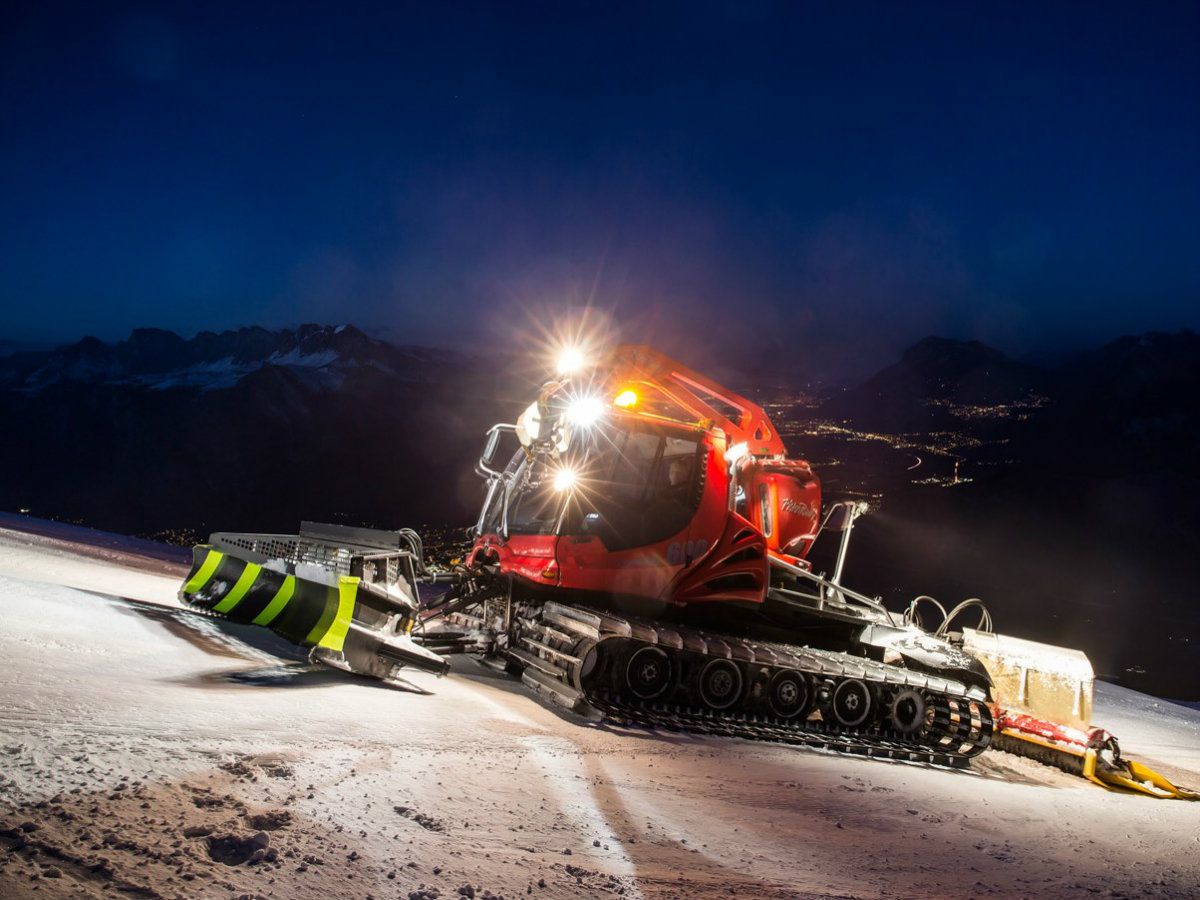 Pistenbully im Skiurlaub