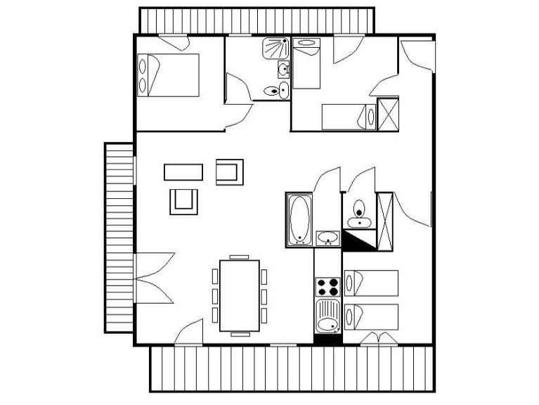 Ferienwohnung Résidence Les Cristaux Ferienwohnung 25