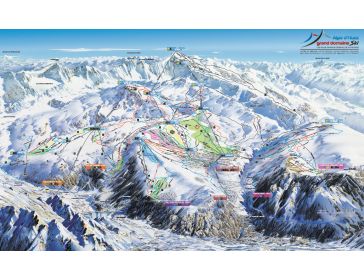 Pistenplan Alpe d'Huez (Le Grand Domaine)