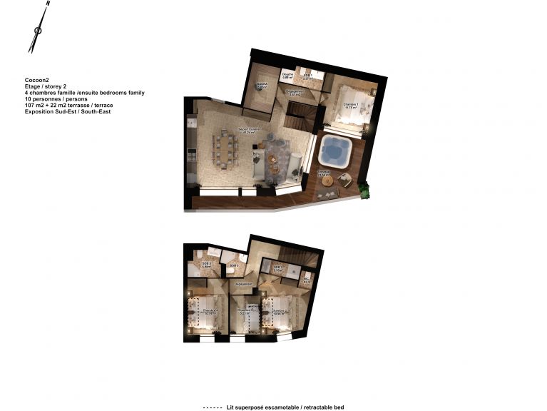 Ferienwohnung Cocoon Duplex