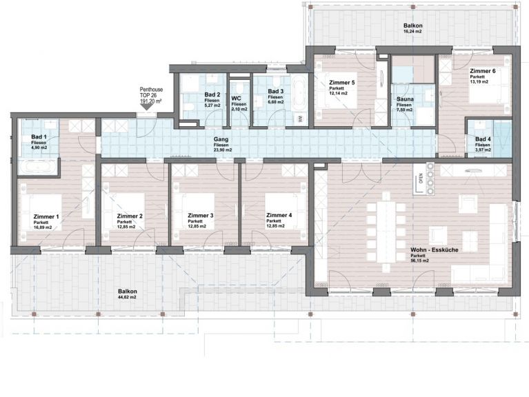 Ferienwohnung Residenz Drachenstein Wildschönau Penthouse mit eigener Sauna