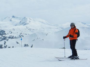 Skifahrer auf der Piste