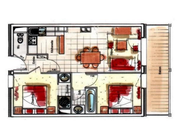 Ferienwohnung Chalet des Neiges - Plein Sud
