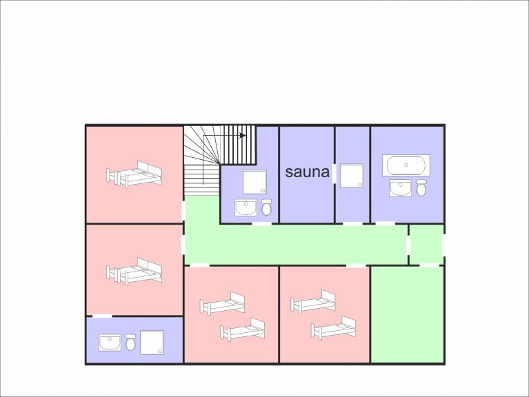 Ferienhaus Les Etoiles mit Sauna und Außenwhirlpool