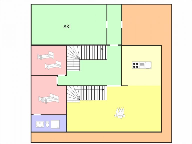 Ferienhaus Les Etoiles mit Sauna und Außenwhirlpool