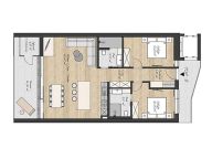 Ferienwohnung Panorama Apartment mit Terrasse oder Balkon-15