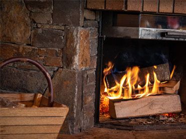 Kamin Chalet Weihnachten