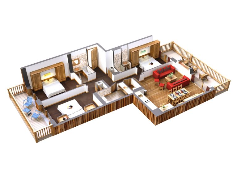 Ferienwohnung La Source des Arcs Typ 3 - 80 m²