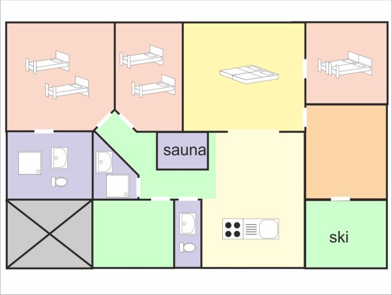 Ferienhaus Grand Massif mit Infrarotsauna