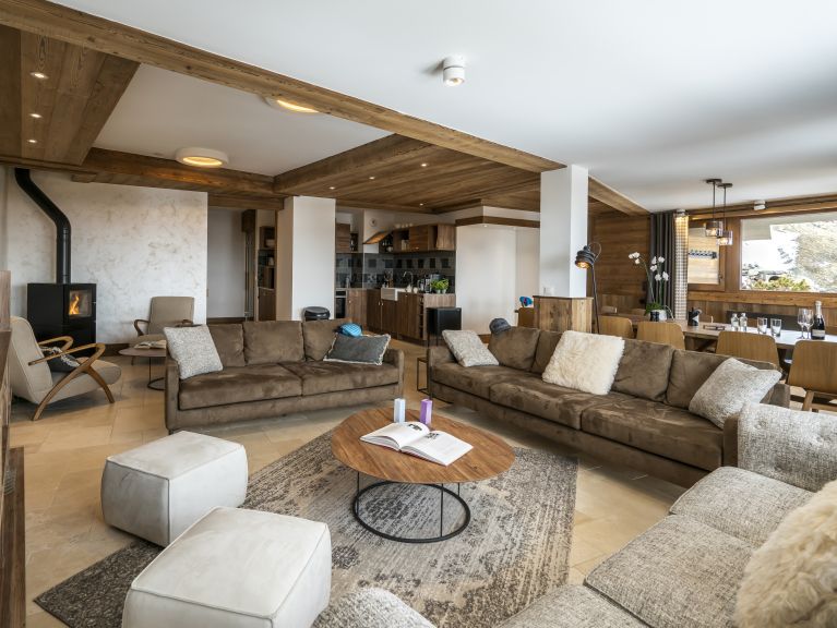 Ferienwohnung Cocoon mit einem Holzofen