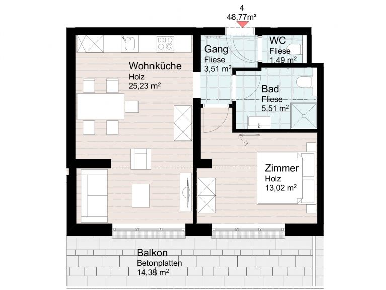 Ferienwohnung Kristall Plaza Niederau Typ B
