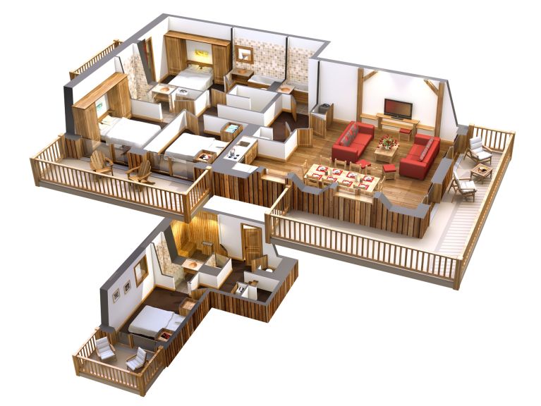 Ferienwohnung La Source des Arcs mit eigener Sauna