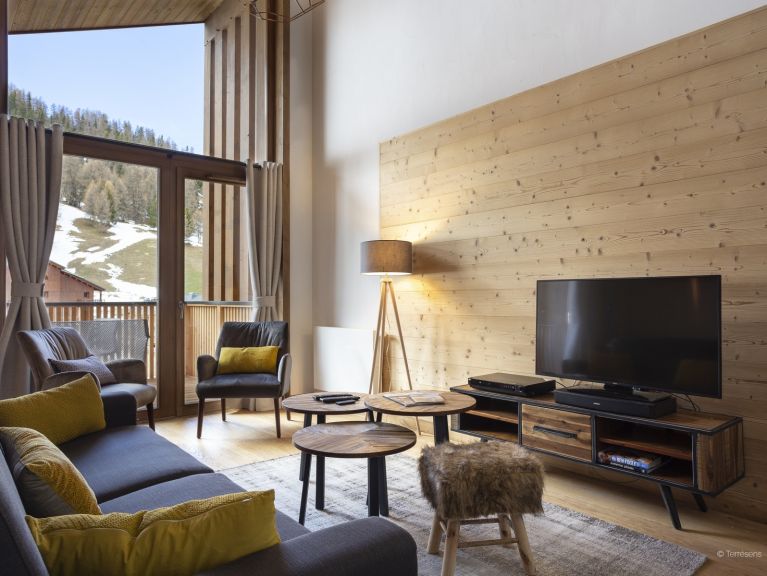 Ferienwohnung Le Diamant des neiges Bergblick