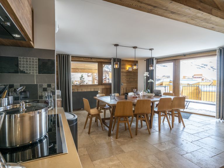Ferienwohnung Cocoon mit einem Holzofen